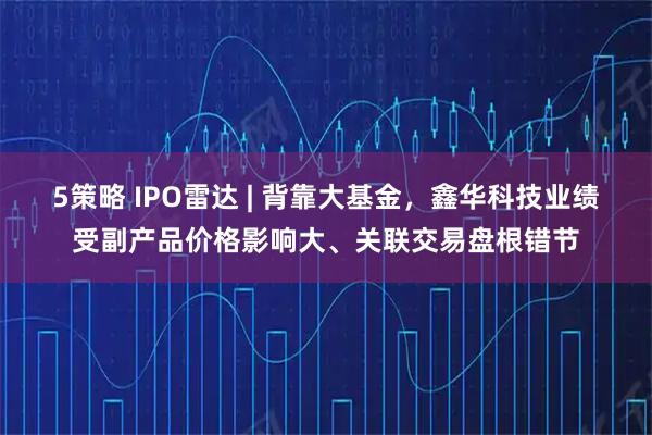 5策略 IPO雷达 | 背靠大基金，鑫华科技业绩受副产品价格影响大、关联交易盘根错节